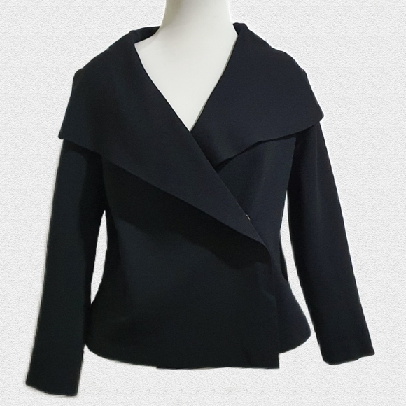 Zaket & Plover Black Knit Jacket Size XL - Picture 6 of 8